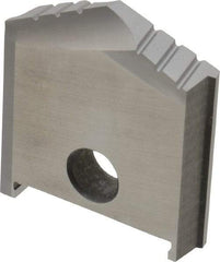 Allied Machine and Engineering - 1-5/16" Diam x 3/8" Thick, Seat Code B, 130° Included Angle Spade Drill Insert - Uncoated Powdered Metal, Powdered Metal, Series B - Apex Tool & Supply