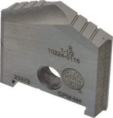Allied Machine and Engineering - 1-1/2" Diam x 11/16" Thick, Seat Code B, 130° Included Angle Spade Drill Insert - Uncoated Powdered Metal, Powdered Metal, Series B - Apex Tool & Supply