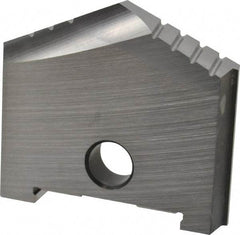 Allied Machine and Engineering - 1-5/8" Diam x 9/32" Thick, Seat Code B, 130° Included Angle Spade Drill Insert - Uncoated Powdered Metal, Powdered Metal, Series B - Apex Tool & Supply