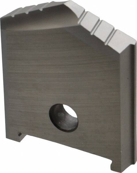Allied Machine and Engineering - 1-11/16" Diam x 5/16" Thick, Seat Code C, 130° Included Angle Spade Drill Insert - Uncoated Powdered Metal, Powdered Metal, Series C - Apex Tool & Supply