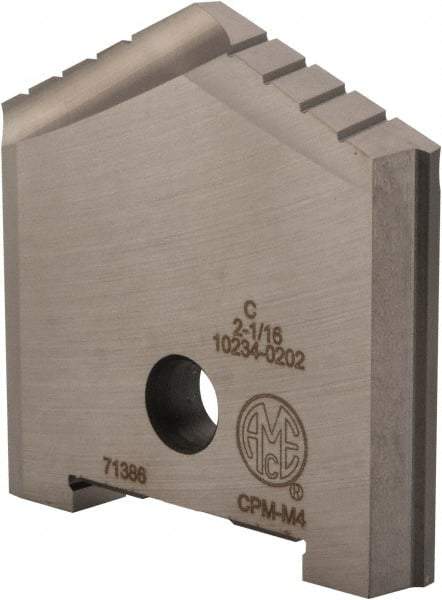 Allied Machine and Engineering - 2-1/16" Diam x 5/16" Thick, Seat Code C, 130° Included Angle Spade Drill Insert - Uncoated Powdered Metal, Powdered Metal, Series C - Apex Tool & Supply