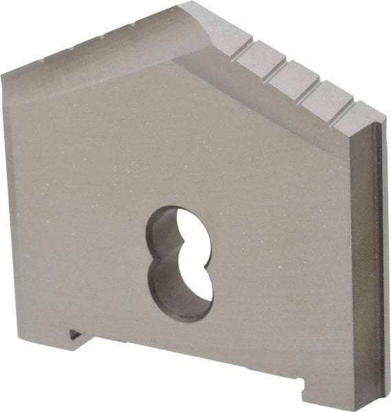 Allied Machine and Engineering - 2-11/16" Diam x 5/8" Thick, Seat Code D, 130° Included Angle Spade Drill Insert - Uncoated Powdered Metal, Powdered Metal, Series D - Apex Tool & Supply