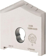 Allied Machine and Engineering - 2-5/8" Diam x 1/2" Thick, Seat Code E, 130° Included Angle Spade Drill Insert - Uncoated Powdered Metal, Powdered Metal, Series E - Apex Tool & Supply