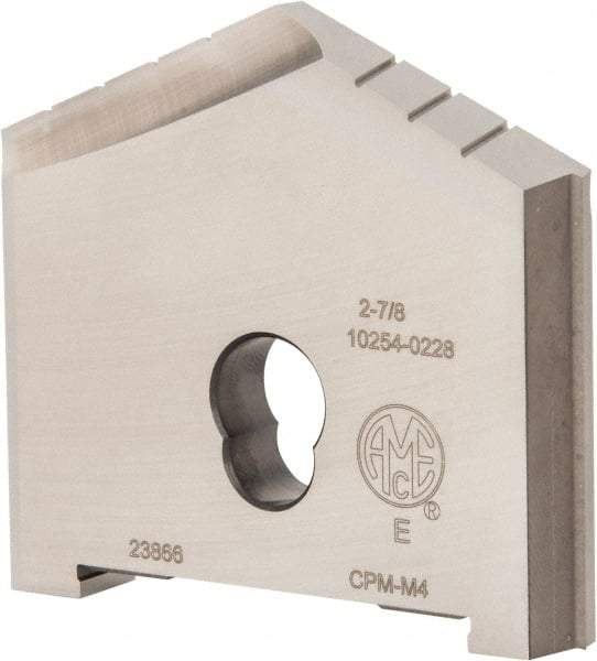 Allied Machine and Engineering - 2-7/8" Diam x 7/16" Thick, Seat Code E, 130° Included Angle Spade Drill Insert - Uncoated Powdered Metal, Powdered Metal, Series E - Apex Tool & Supply