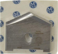 Allied Machine and Engineering - 3-3/16" Diam x 5/16" Thick, Seat Code E, 130° Included Angle Spade Drill Insert - Uncoated Powdered Metal, Powdered Metal, Series E - Apex Tool & Supply
