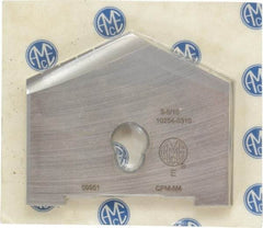 Allied Machine and Engineering - 3-5/16" Diam x 7/16" Thick, Seat Code E, 130° Included Angle Spade Drill Insert - Uncoated Powdered Metal, Powdered Metal, Series E - Apex Tool & Supply
