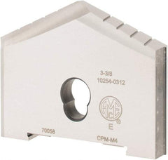 Allied Machine and Engineering - 3-3/8" Diam x 7/16" Thick, Seat Code E, 130° Included Angle Spade Drill Insert - Uncoated Powdered Metal, Powdered Metal, Series E - Apex Tool & Supply