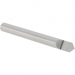 Value Collection - 1/4" Shank Diam, 1.969" OAL, 1/4" Cut Diam, Engraving Cutter - 1/8" LOC, Uncoated - Apex Tool & Supply