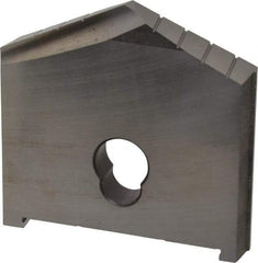Allied Machine and Engineering - 3-1/4" Diam x 1/2" Thick, Seat Code F, 130° Included Angle Spade Drill Insert - Uncoated Powdered Metal, Powdered Metal, Series F - Apex Tool & Supply
