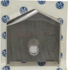 Allied Machine and Engineering - 3-1/2" Diam x 3/8" Thick, Seat Code G, 130° Included Angle Spade Drill Insert - Uncoated Powdered Metal, Powdered Metal, Series G - Apex Tool & Supply