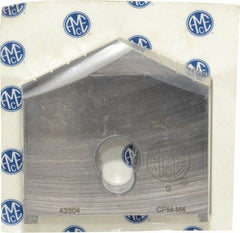Allied Machine and Engineering - 3-5/8" Diam x 7/16" Thick, Seat Code G, 130° Included Angle Spade Drill Insert - Uncoated Powdered Metal, Powdered Metal, Series G - Apex Tool & Supply