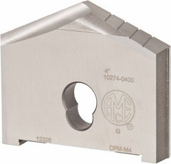 Allied Machine and Engineering - 4" Diam x 5/8" Thick, Seat Code G, 130° Included Angle Spade Drill Insert - Uncoated Powdered Metal, Powdered Metal, Series G - Apex Tool & Supply