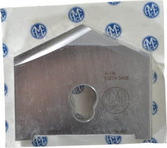 Allied Machine and Engineering - 4-1/4" Diam x 7/16" Thick, Seat Code G, 130° Included Angle Spade Drill Insert - Uncoated Powdered Metal, Powdered Metal, Series G - Apex Tool & Supply