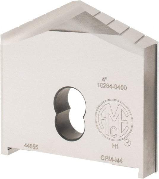 Allied Machine and Engineering - 4" Diam x 11/16" Thick, Seat Code H, 130° Included Angle Spade Drill Insert - Uncoated Powdered Metal, Powdered Metal, Series H - Apex Tool & Supply