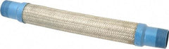 Mason Ind. - 1-1/2" Pipe, Braided Stainless Steel Single Arch Hose Pipe Expansion Joint - 18" Long, 430 Max psi, Male NPT - Apex Tool & Supply
