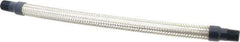 Mason Ind. - 1/2" Pipe, Braided Stainless Steel Single Arch Hose Pipe Expansion Joint - 18" Long, 1,100 Max psi, Male NPT - Apex Tool & Supply