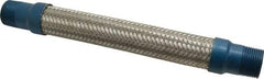 Mason Ind. - 1" Pipe, Braided Stainless Steel Single Arch Hose Pipe Expansion Joint - 12" Long, 580 Max psi, Male NPT - Apex Tool & Supply