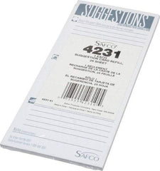Safco - Suggestion Box Refill Cards - For Use with Suggestion Box - Apex Tool & Supply