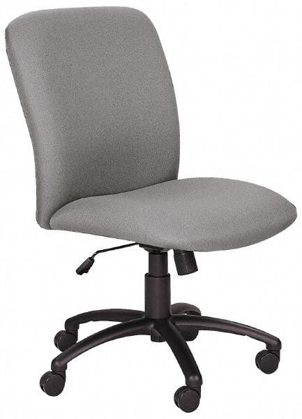 Safco - High Back Chair - 22-1/4" Wide x 20-3/4" Deep, Polyester Seat, Black - Apex Tool & Supply