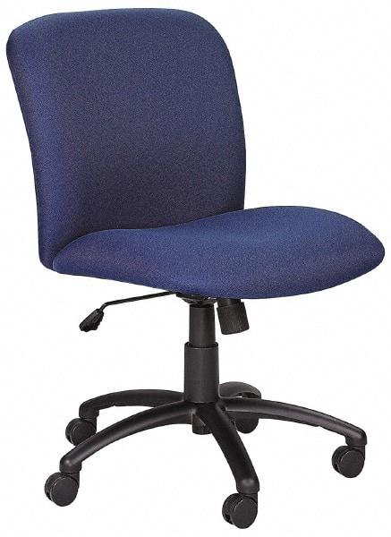 Safco - Mid Back Chair - 22-1/2" Wide x 20-3/4" Deep, Polyester Seat, Black - Apex Tool & Supply