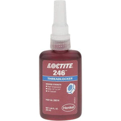 Loctite - 50 mL, Red, Medium Strength Threadlocker - Series 246 - Apex Tool & Supply