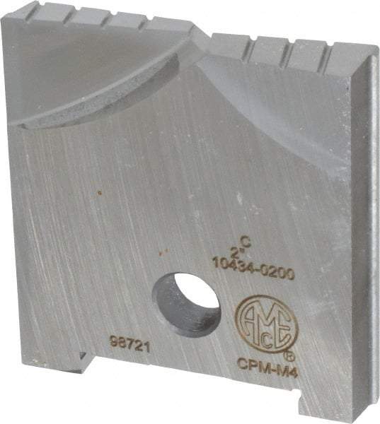 Allied Machine and Engineering - 2" Diam x 5/16" Thick, Seat Code C, Flat Bottom Spade Drill Insert - Uncoated Powdered Metal, Powdered Metal, Series C - Apex Tool & Supply
