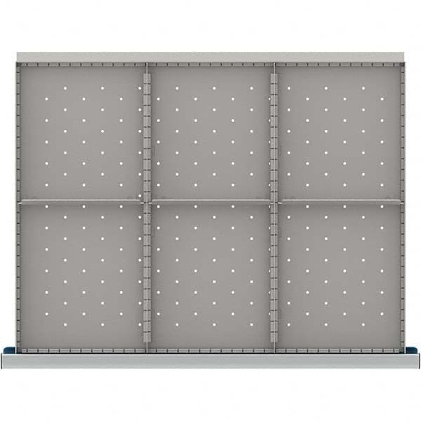 LISTA - 6-Compartment Drawer Divider Layout for 3.15" High Drawers - Apex Tool & Supply