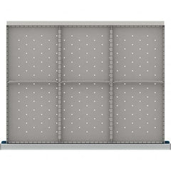 LISTA - 6-Compartment Drawer Divider Layout for 3.15" High Drawers - Apex Tool & Supply