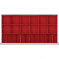 LISTA - 24-Compartment Drawer Divider Layout for 3.15" High Drawers - Apex Tool & Supply