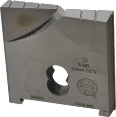 Allied Machine and Engineering - 2-3/8" Diam x 3/8" Thick, Seat Code D, Flat Bottom Spade Drill Insert - Uncoated Powdered Metal, Powdered Metal, Series D - Apex Tool & Supply