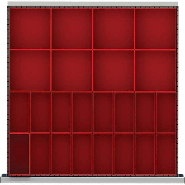 LISTA - 24-Compartment Drawer Divider Layout for 3.15" High Drawers - Apex Tool & Supply