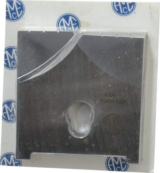 Allied Machine and Engineering - 2-3/4" Diam x 7/16" Thick, Seat Code E, Flat Bottom Spade Drill Insert - Uncoated Powdered Metal, Powdered Metal, Series E - Apex Tool & Supply