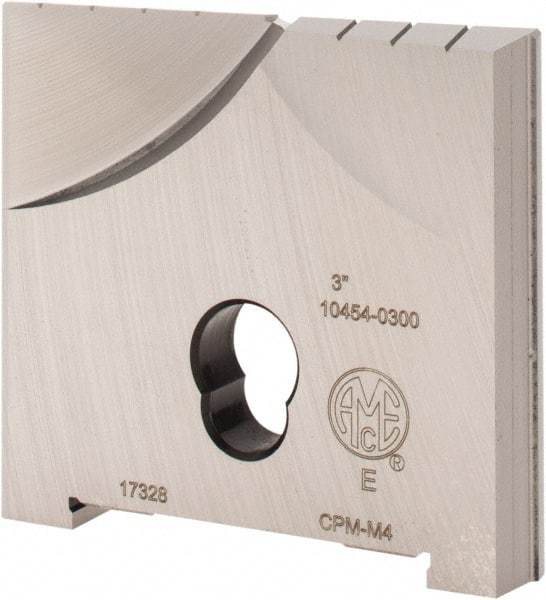 Allied Machine and Engineering - 3" Diam x 7/16" Thick, Seat Code E, Flat Bottom Spade Drill Insert - Uncoated Powdered Metal, Powdered Metal, Series E - Apex Tool & Supply