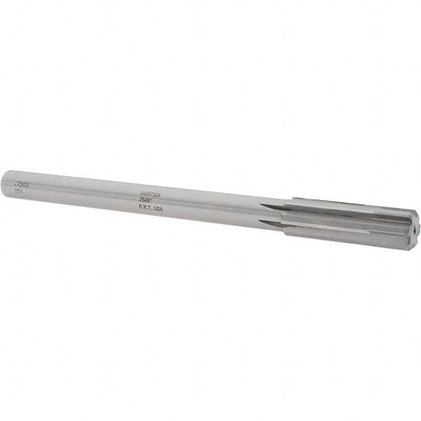 Made in USA - 0.7505" Carbide-Tipped 6 Flute Chucking Reamer - Apex Tool & Supply