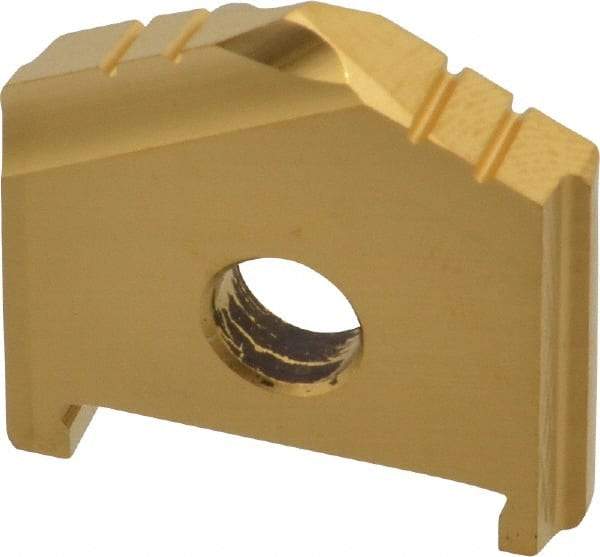 Allied Machine and Engineering - 1" Diam x 3/16" Thick, Seat Code A, 130° Included Angle Spade Drill Insert - TiN Coated, High Speed Steel, Series A - Apex Tool & Supply
