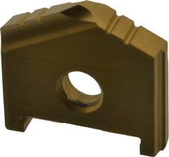 Allied Machine and Engineering - 1-1/32" Diam x 3/16" Thick, Seat Code A, 130° Included Angle Spade Drill Insert - TiN Coated, High Speed Steel, Series A - Apex Tool & Supply