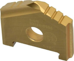 Allied Machine and Engineering - 1-1/8" Diam x 3/16" Thick, Seat Code A, 130° Included Angle Spade Drill Insert - TiN Coated, High Speed Steel, Series A - Apex Tool & Supply