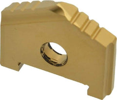 Allied Machine and Engineering - 1-3/16" Diam x 3/16" Thick, Seat Code A, 130° Included Angle Spade Drill Insert - TiN Coated, High Speed Steel, Series A - Apex Tool & Supply