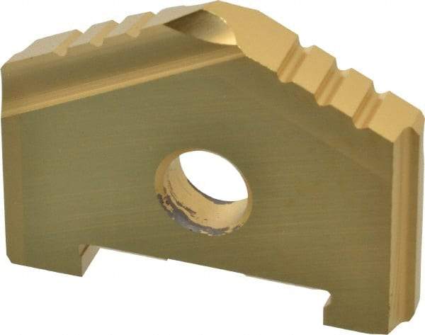 Allied Machine and Engineering - 1-1/4" Diam x 5/8" Thick, Seat Code A, 130° Included Angle Spade Drill Insert - TiN Coated, High Speed Steel, Series A - Apex Tool & Supply