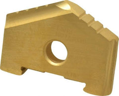 Allied Machine and Engineering - 1-5/16" Diam x 11/16" Thick, Seat Code A, 130° Included Angle Spade Drill Insert - TiN Coated, High Speed Steel, Series A - Apex Tool & Supply