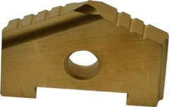 Allied Machine and Engineering - 1-3/8" Diam x 11/16" Thick, Seat Code A, 130° Included Angle Spade Drill Insert - TiN Coated, High Speed Steel, Series A - Apex Tool & Supply