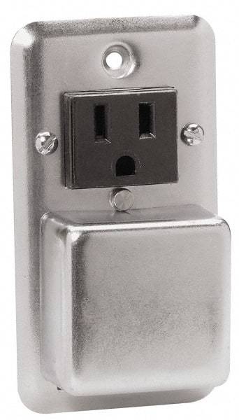 Cooper Bussmann - 125 VAC/VDC, Indicating Fuse Cover - For Use with 2-1/4 Inch Handy Boxes, FUSTAT Plug Fuses and FUSTRON Plug Fuses - Apex Tool & Supply