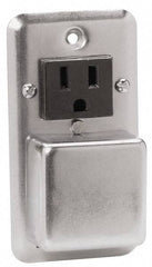 Cooper Bussmann - 125 VAC/VDC, Indicating Fuse Cover - For Use with 2-1/4 Inch Handy Boxes, FUSTAT Plug Fuses and FUSTRON Plug Fuses - Apex Tool & Supply