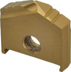 Allied Machine and Engineering - 1-1/4" Diam x 9/32" Thick, Seat Code B, 130° Included Angle Spade Drill Insert - TiN Coated, High Speed Steel, Series B - Apex Tool & Supply