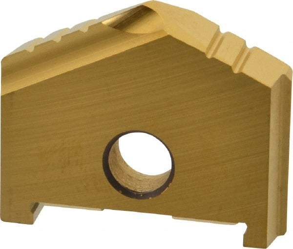 Allied Machine and Engineering - 1-7/16" Diam x 9/32" Thick, Seat Code B, 130° Included Angle Spade Drill Insert - TiN Coated, High Speed Steel, Series B - Apex Tool & Supply