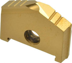 Allied Machine and Engineering - 1-15/32" Diam x 0.2807" Thick, Seat Code B, 130° Included Angle Spade Drill Insert - TiN Coated, High Speed Steel, Series B - Apex Tool & Supply