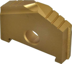 Allied Machine and Engineering - 1-1/2" Diam x 9/32" Thick, Seat Code B, 130° Included Angle Spade Drill Insert - TiN Coated, High Speed Steel, Series B - Apex Tool & Supply