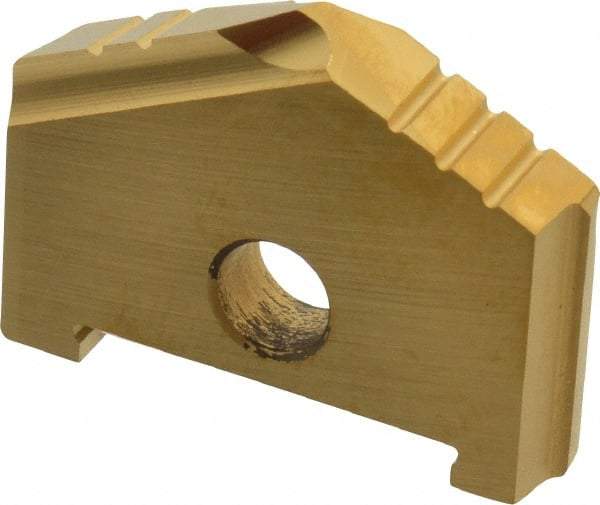Allied Machine and Engineering - 1-9/16" Diam x 9/32" Thick, Seat Code B, 130° Included Angle Spade Drill Insert - TiN Coated, High Speed Steel, Series B - Apex Tool & Supply