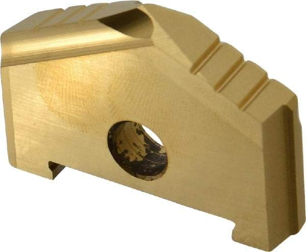 Allied Machine and Engineering - 1-5/8" Diam x 9/32" Thick, Seat Code B, 130° Included Angle Spade Drill Insert - TiN Coated, High Speed Steel, Series B - Apex Tool & Supply