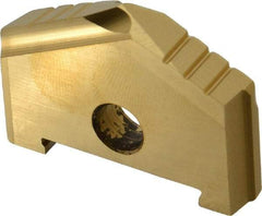Allied Machine and Engineering - 1-5/8" Diam x 9/32" Thick, Seat Code B, 130° Included Angle Spade Drill Insert - TiN Coated, High Speed Steel, Series B - Apex Tool & Supply